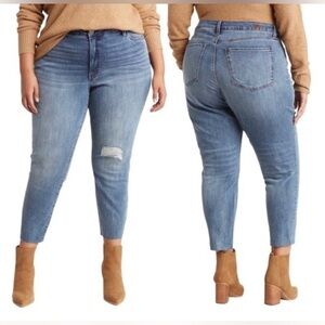 NEW KUT From The Kloth Women’s Katy High Rise Ankle Straight Jeans Plus Size 20W